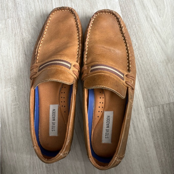Steve Madden Other - Steve Madden Brown Leather Men's Slip-Ons